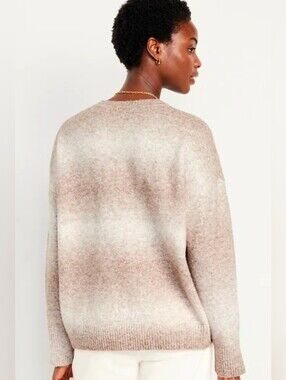Old Navy Women's Crewneck Sweater in Taupe Heather